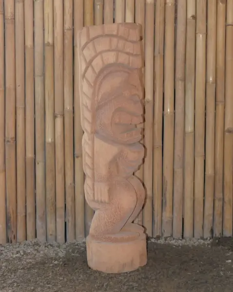 Artikelbild 2 des Artikels “Tiki-Statue im polynesischen Stil - aus Kokosnusspalme Tiki-Statue aus Kokosnussholz ca. 18-28 cm Durchmesser ca. 100 cm Höhe Modell 40 Ganzkörper “